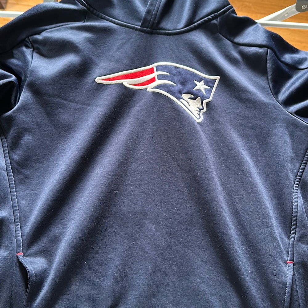 Boys patriots hooded sweatshirt